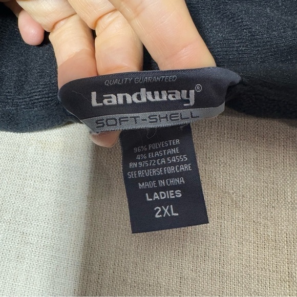 Landway Soft Shell Gran Canyon Skywalk Gray Zip-Up Jacket - Picture 9 of 13